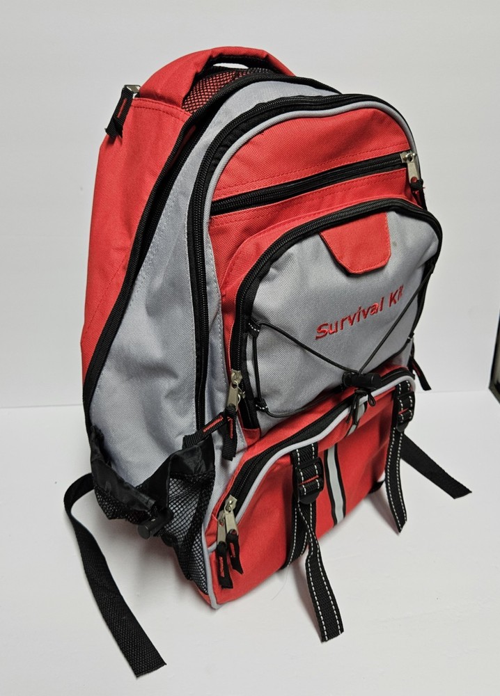 Survival Kit Emergency Backpack Bag Multiple Pockets Sections Just The Bag