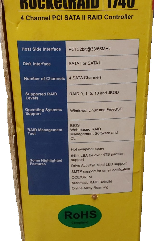 HighPoint Technologies RocketRAID 1740 RAID Controller Card
