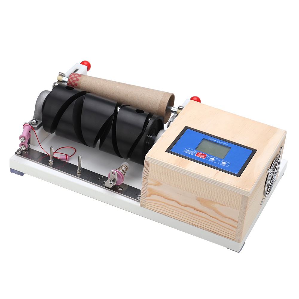 Yarn Winder Machine Wooden Cone Thread Winder With Timing & Stranding Function