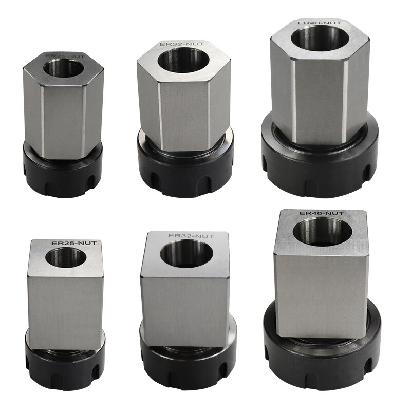 Square Hex Collet Block ER-25 ER-32 ER-40 Chuck Holder for CNC Lathe Engraving