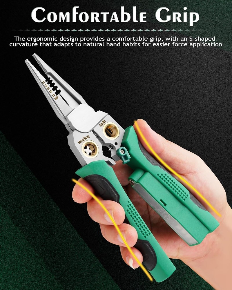 Wire Strippers,Wire Stripping Tool with Voltage Tester,Cable Cutters with Plier