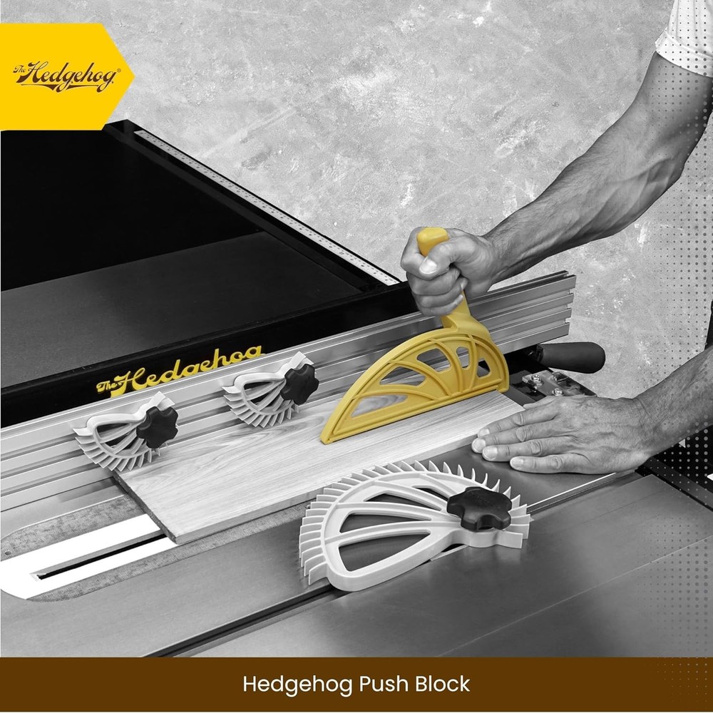 The Hedgehog Push Block for Table Saws, Router Tables, and Jointers - Offset Han