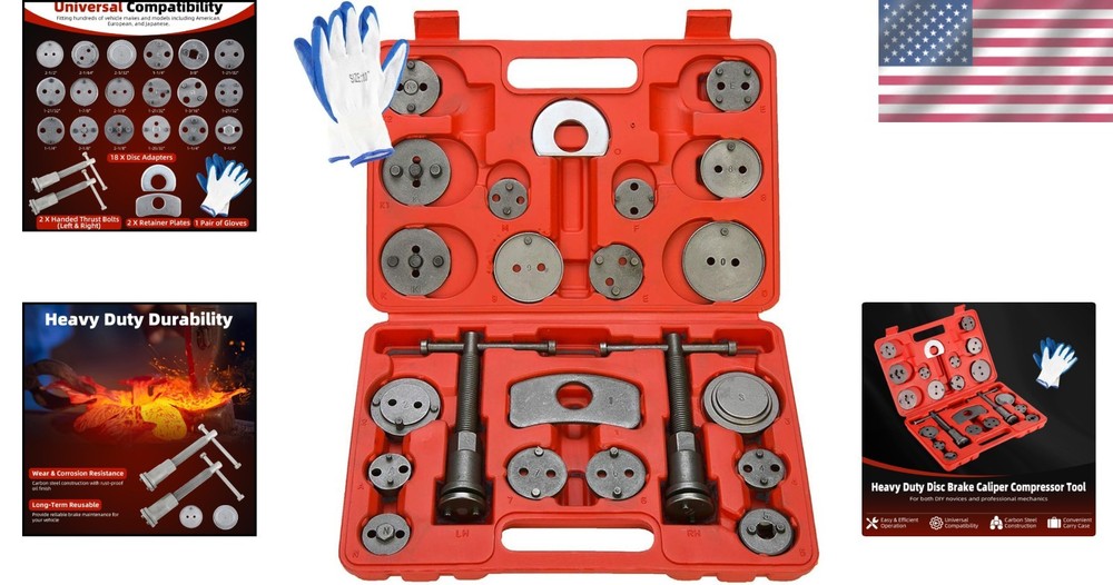 Professional Disc Brake Caliper Compressor Set
