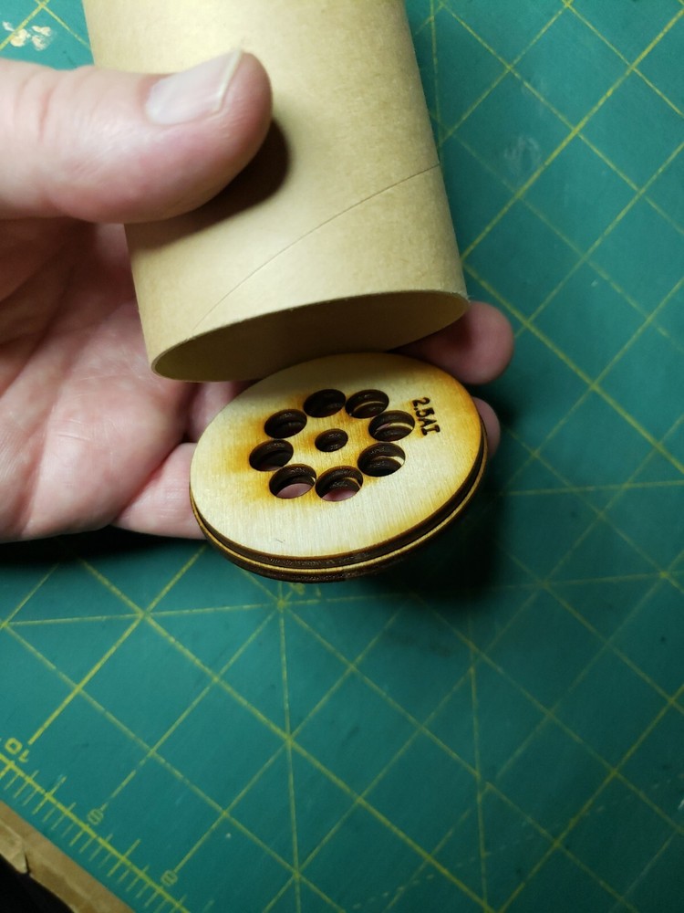 2.5" Baffle set For Flying Model Rocket kits laser cut ply eliminates wadding