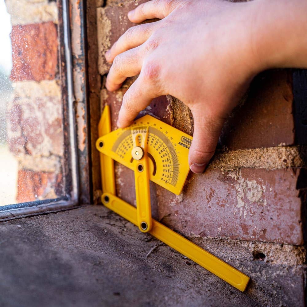 General Tools 29 Plastic Protractor and Angle Finder, Outside, Inside, Sloped...