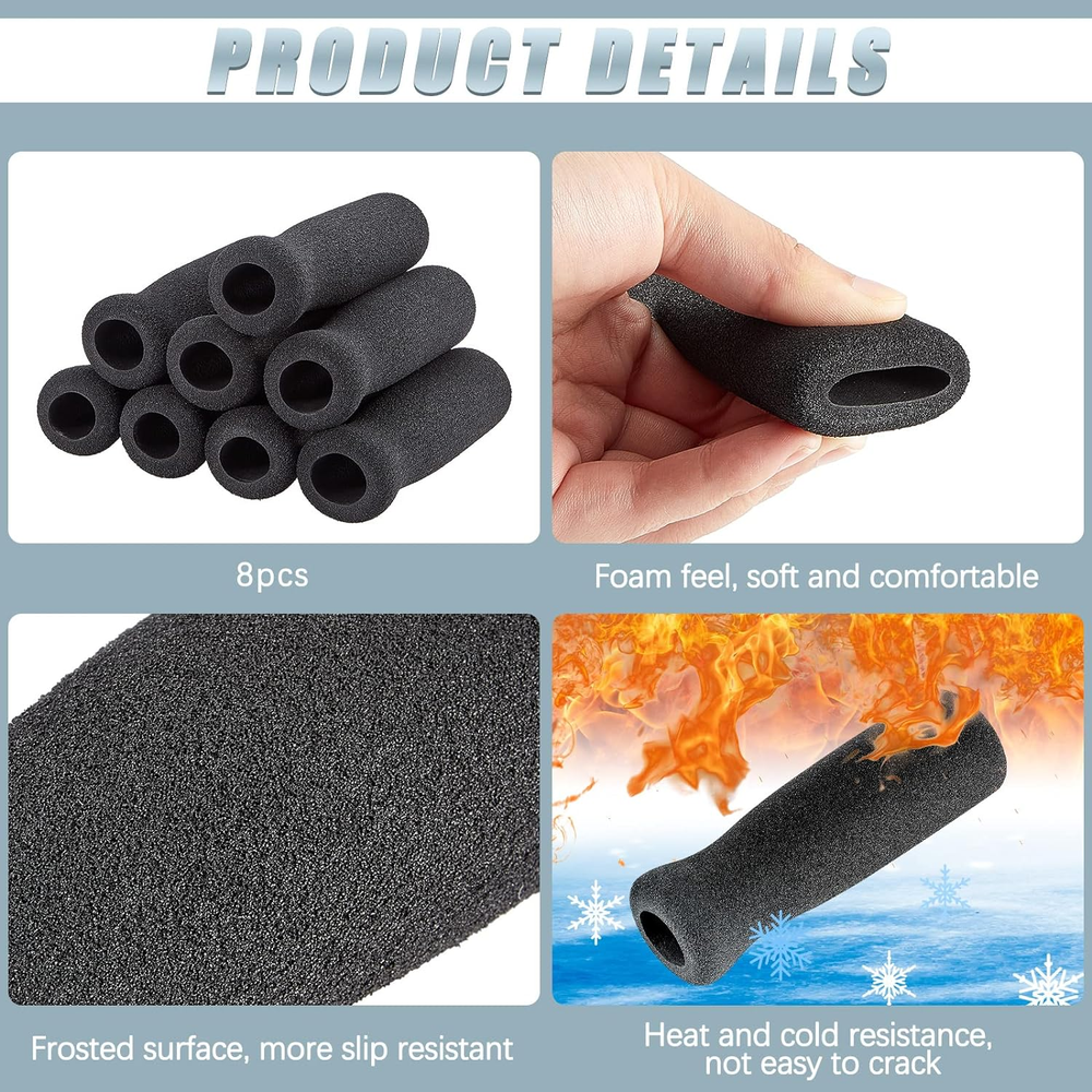 4Pcs Heavy Duty Foam Cane Handle Grip Replacement