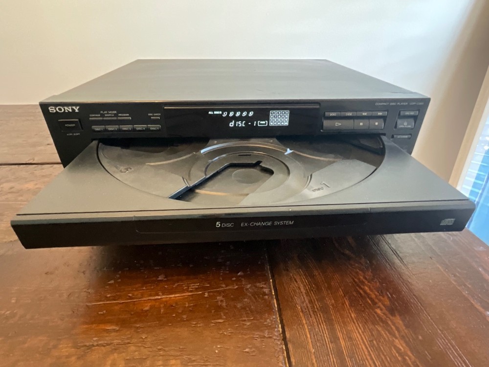 Sony CDP-C265 5-Disc Carousel CD Player Changer - TESTED & WORKING!