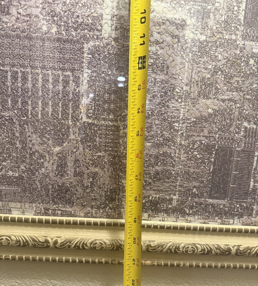 The Intel 8086 Framed Puzzle- An 8-bit Microprocessor Wall Art