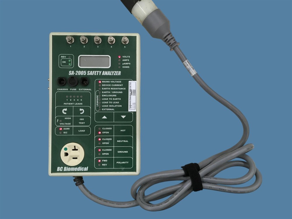 BC Biomedical SA-2005 Electrical Safety Analyzer | Powers On; Bad Screen