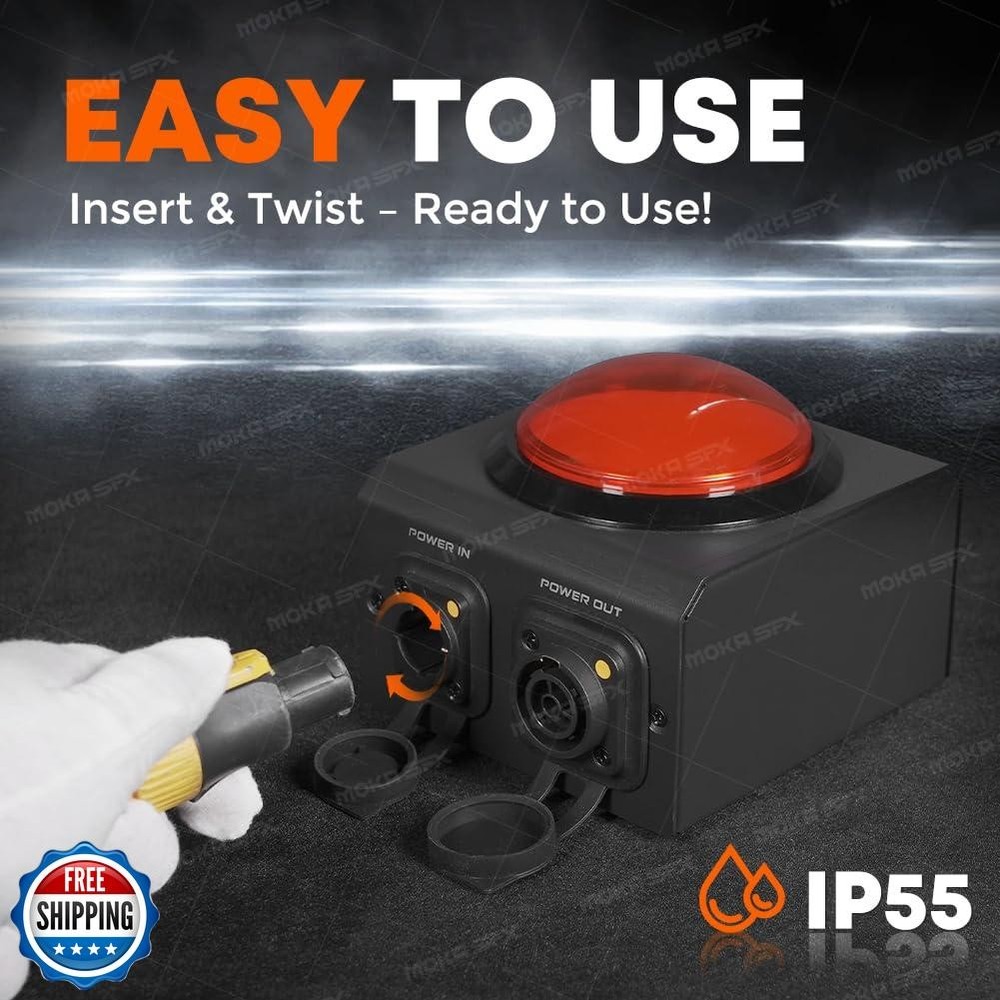 MOKA SFX Power Controller Red Button Mini Console Stage Effect Machine Portab