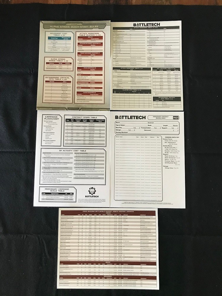 BattleTech Game Aids Super Pack