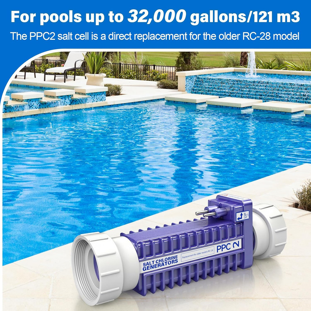 PPC2 Salt Cell Is Compatible with Pool Pilot Nano plus System and Suitable for 3