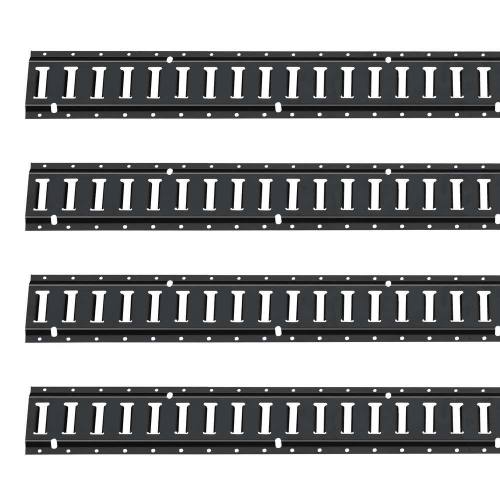 VEVOR E Track Tie Down Rails Power Coated E-Tracks 4 Pack 5' for Cargo Trailers