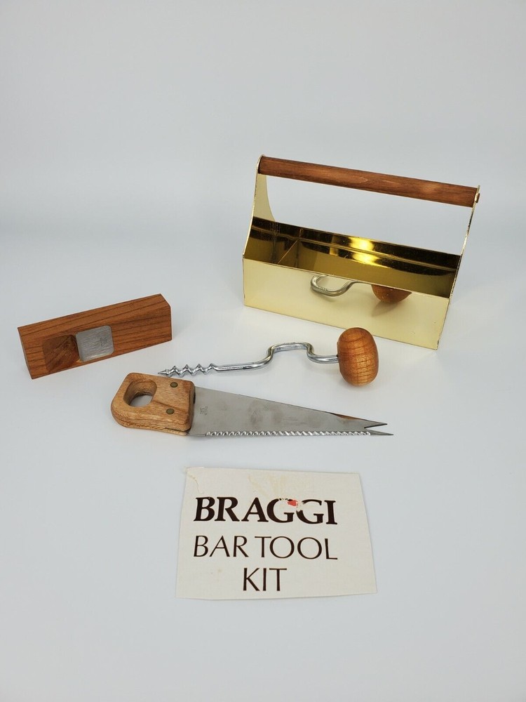 Carpenter Tools Bar Set With Caddy by Braggi, 4 Pc