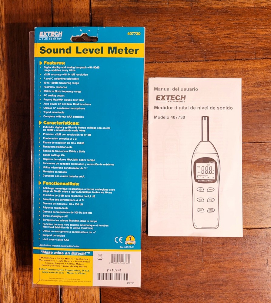 Extech Digital Sound Level Meter 407730