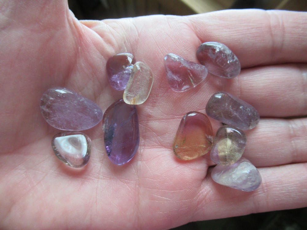 2 Tumbled AMETRINE to Release Negative Emotional Programming PERFECT FOR POCKET