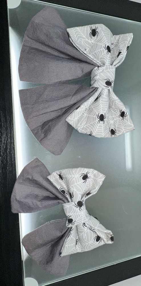 Handmade Over the collar Pet Bow Bundle #4 (Halloween Pattern) New