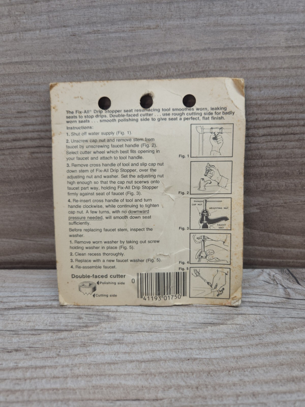 Vintage CS Fix All Faucet Drip Stopper No. 3120AC Vintage NOS Fix-All Smoothes