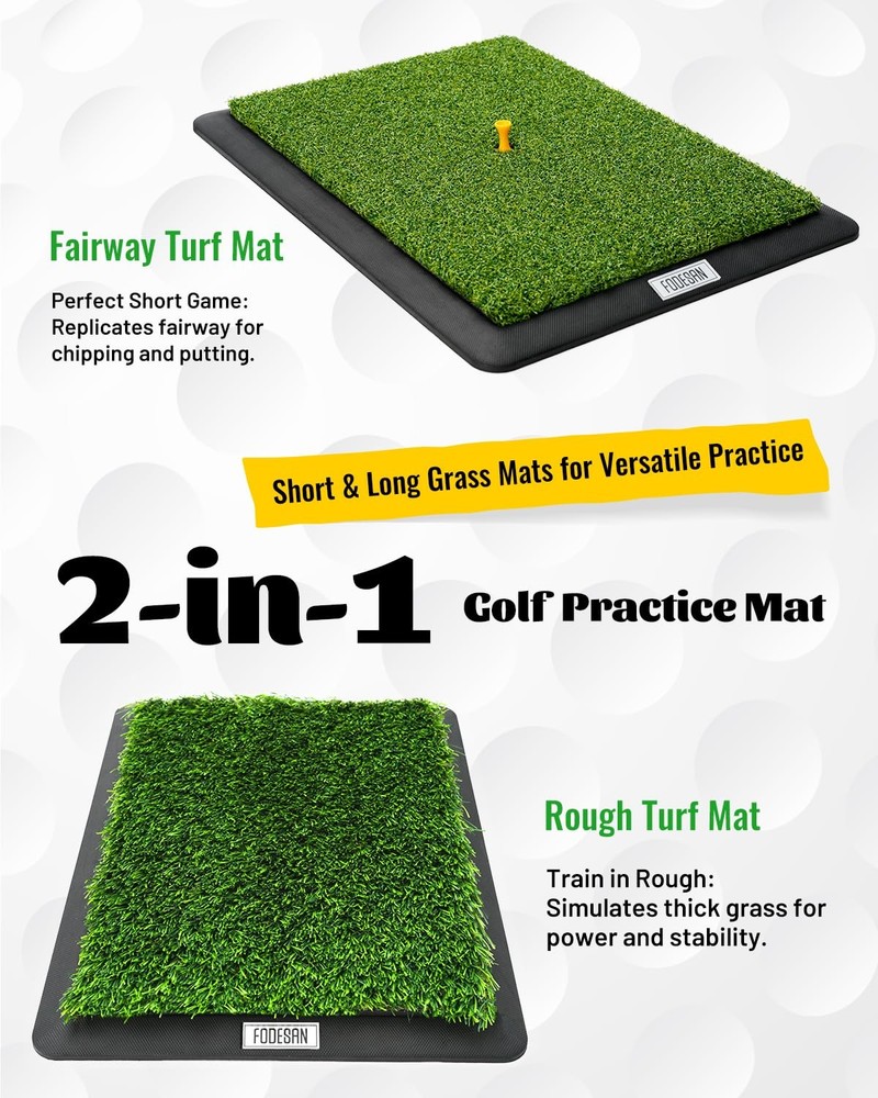 Best High-Precision Golf Hitting Mat Practice with Swing Path Feedback & Impact