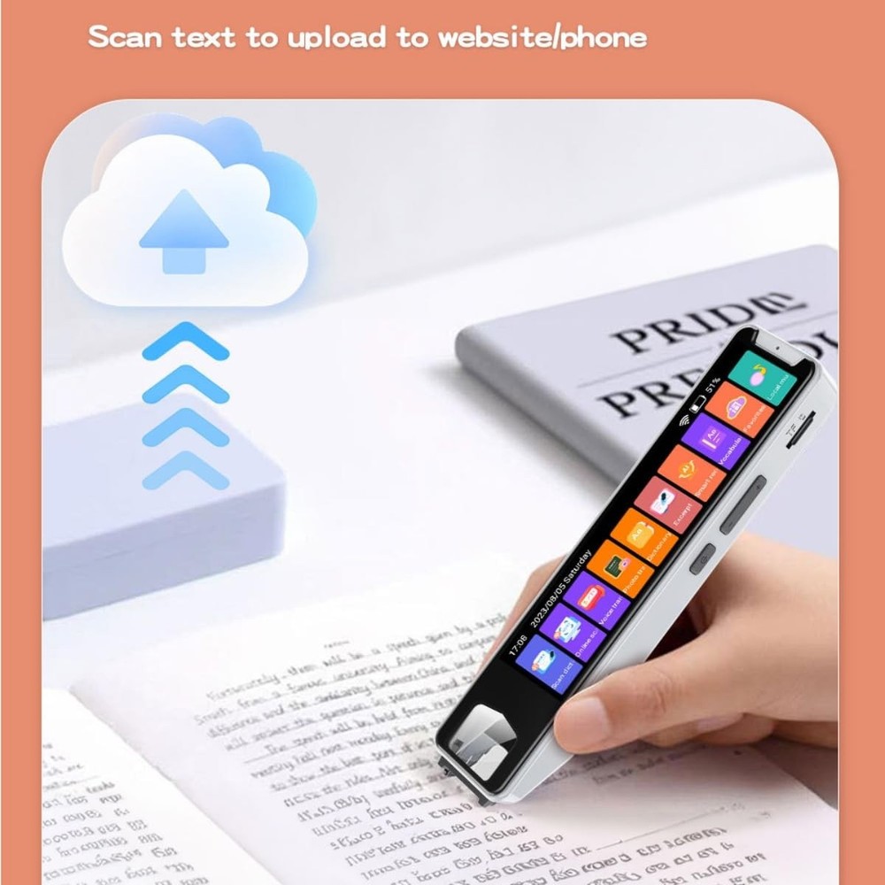 Translator Pen Scanner, Multipurpose OCR Digital Scan Translator Pen Reader 1...