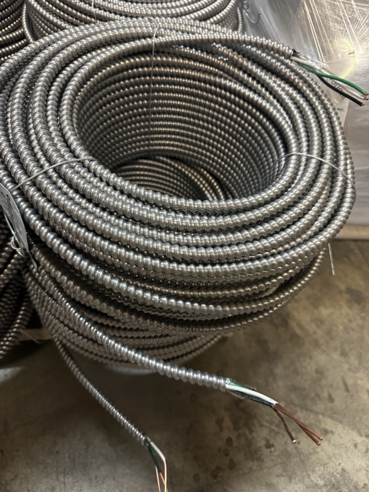 CME MC-A Alum Armor W Green Ground 250ft 600V 12/2 Metal Clad Cable