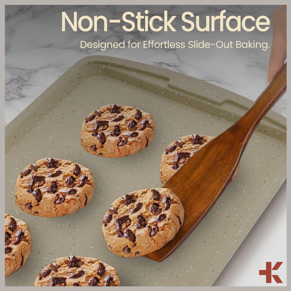 Bakken Swiss - Bakeware Set – 6 Piece – Stackable, 6 Set, White Marble