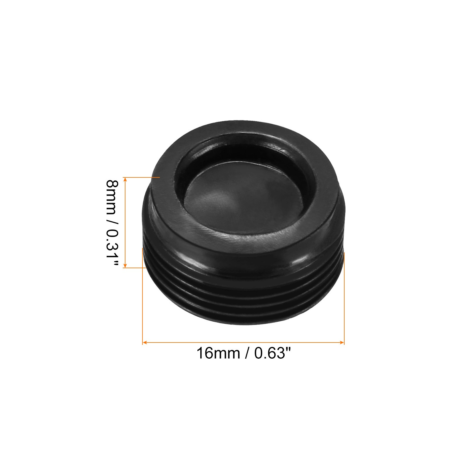 2 Pcs Carbon Brushes Holder Caps Plastic Cover Caps 16mm OD