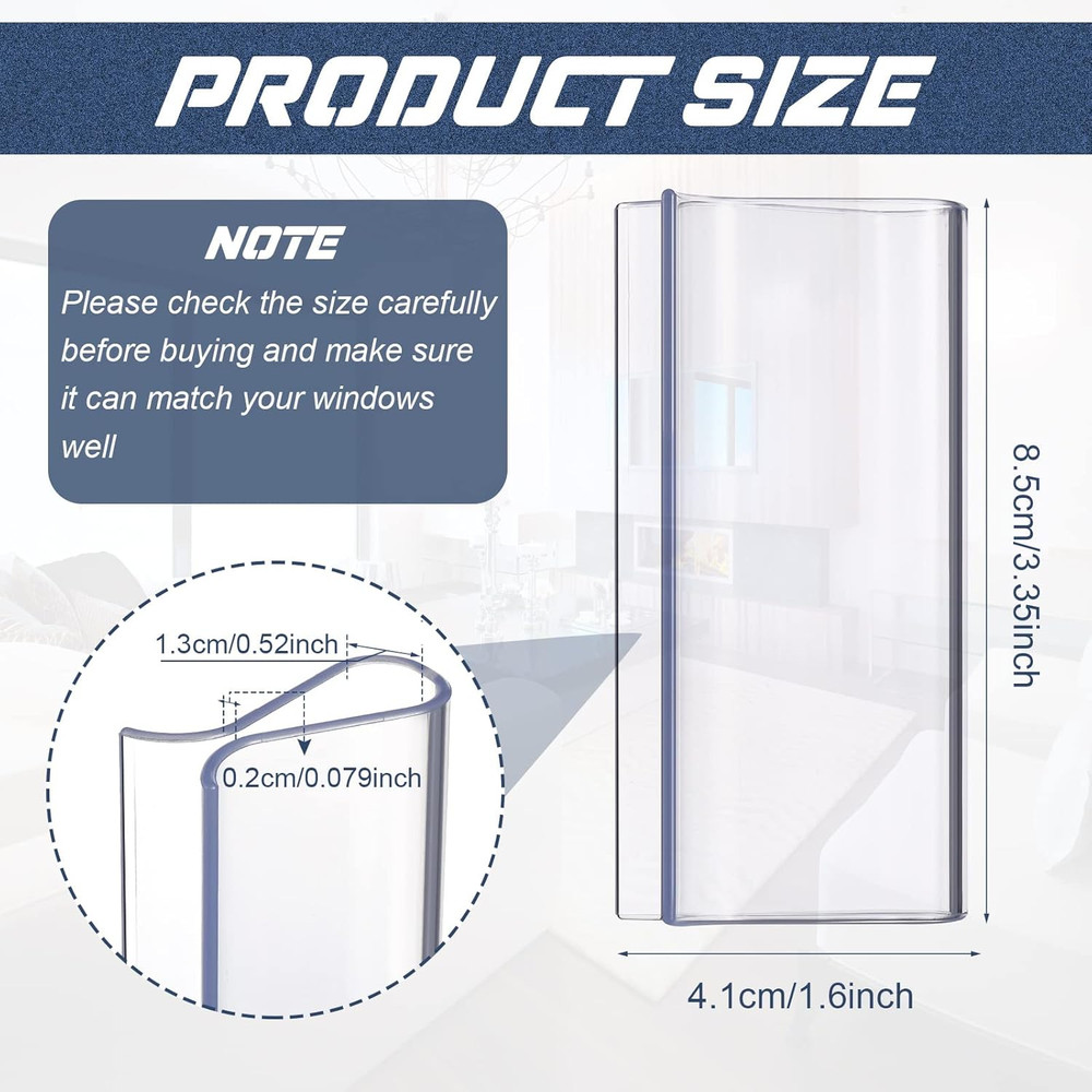 4 Pieces Window Shade for Roller Pull down Roller Shades Handle Blinds for Windo