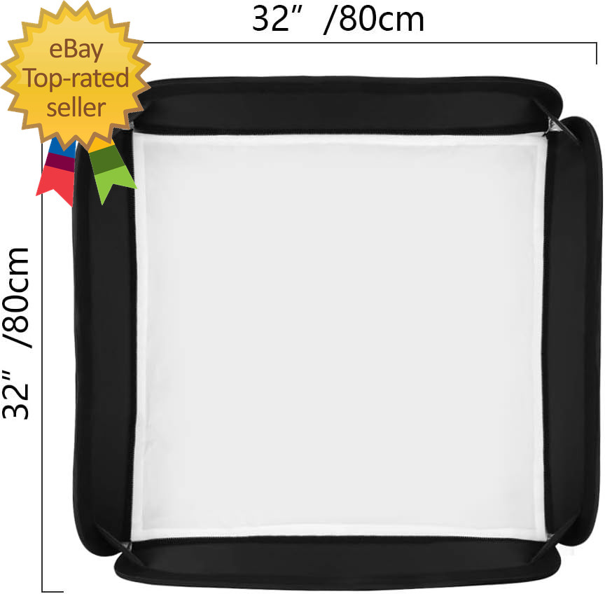 Softbox 32''X32'' 80Cmx80Cm Fast Setup Foldable Bowens Mount Softbox
