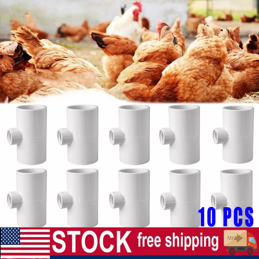 10pcs three-way Connector For Chicken Waterer Fully Automatic