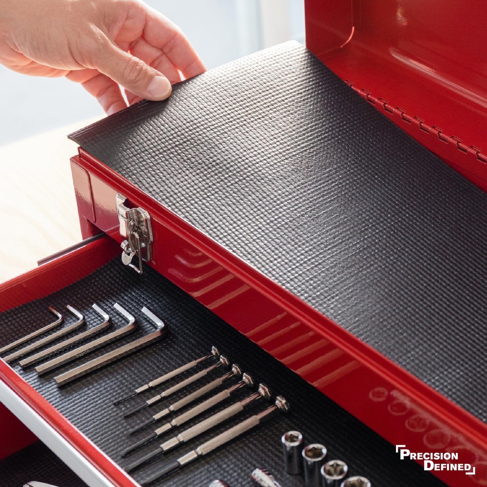 Precision Defined Professional Grade Tool Box Liner, Black | Tool Box Drawer Lin
