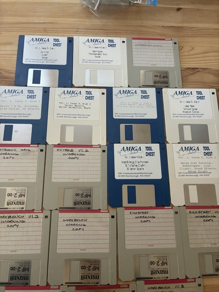 Amiga Software Disk Lot Tested And Working-Workbench,Kickstart,Amiga Tool Chest