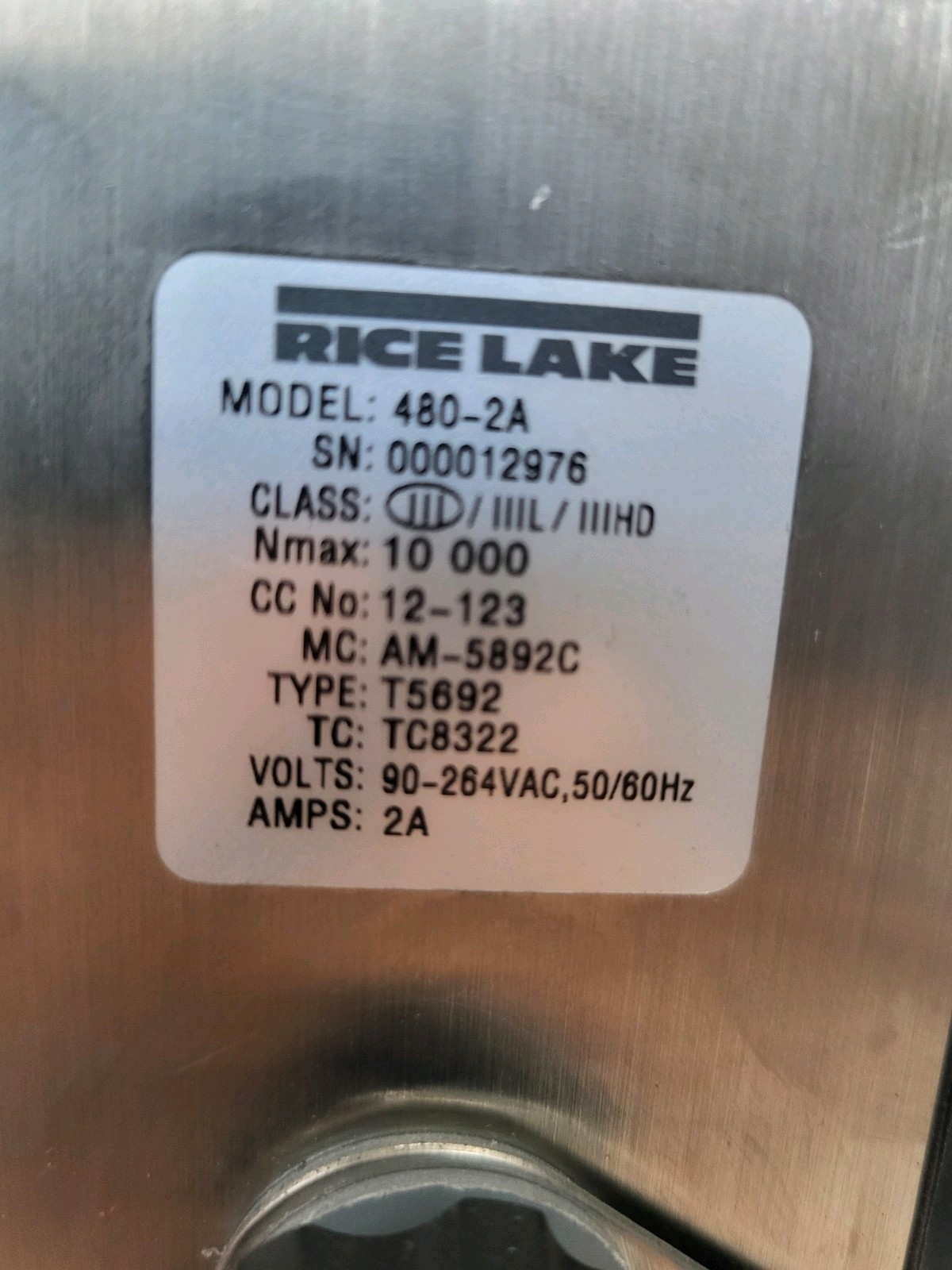 Rice Lake NTEP Legal-For-Trade 480/Analog Output Option IP66 SS weight indicator