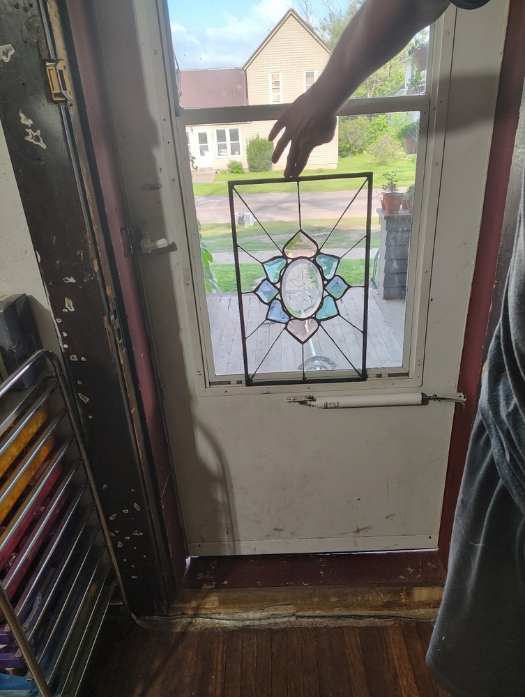 Handmade stained glass Leaded Window panel