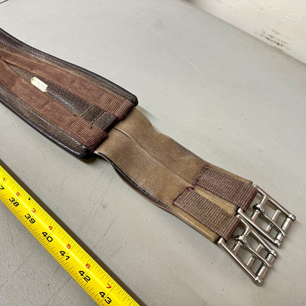 Leather Contour Hunter Girth 46”