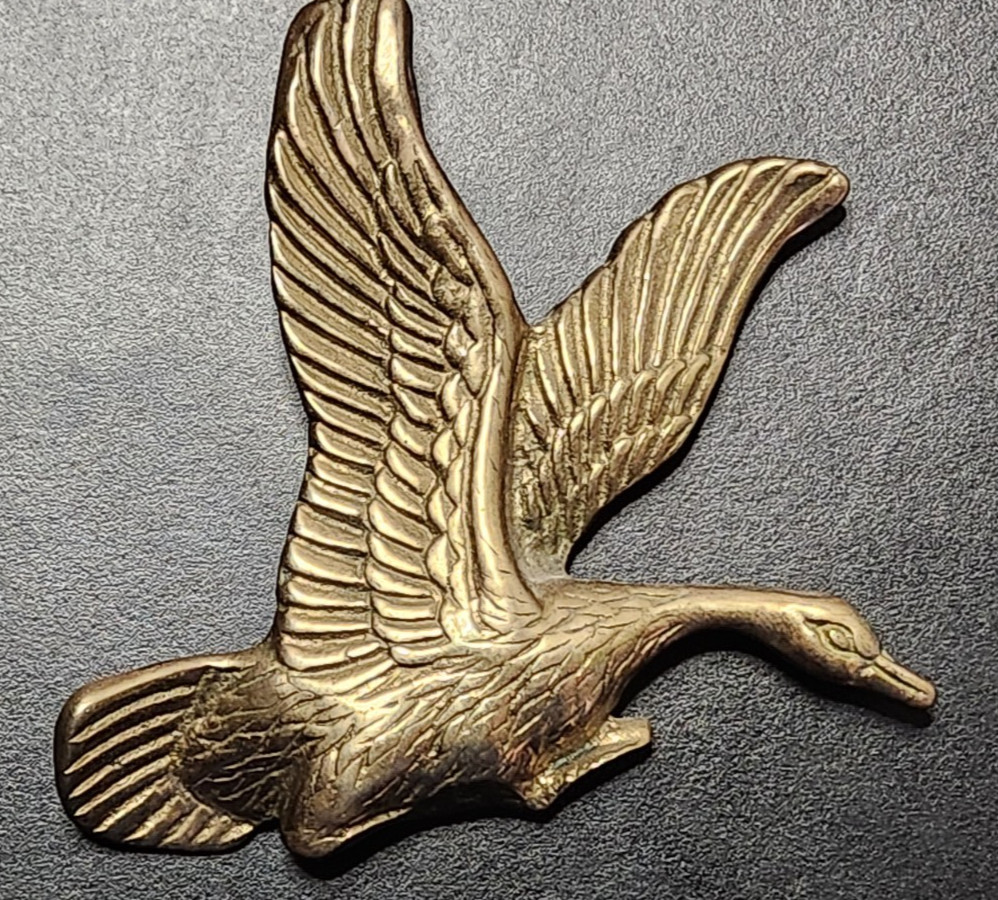 Flying Solid Brass Goose Open/Close Fireplace Damper Pull