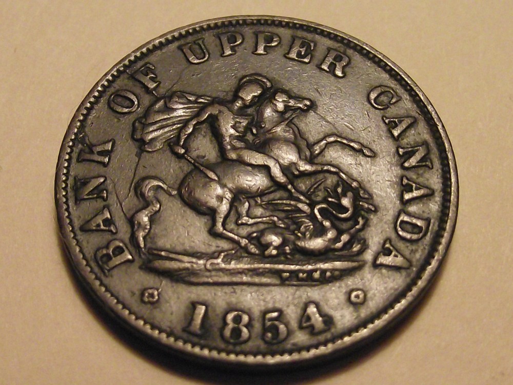 #2848 Canada / Upper; 1/2 Penny Token 1854
