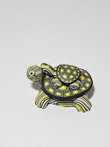 POLYMER CLAY TURTLE MAGNET