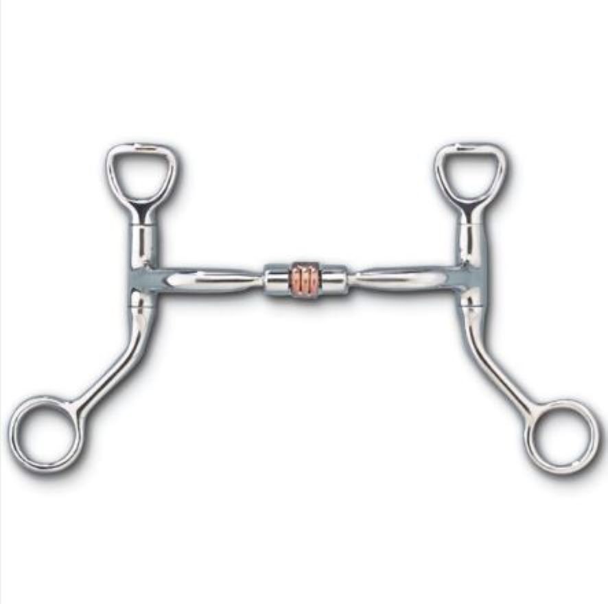HBT Shank with Comfort Snaffle with Copper Roller MB 03