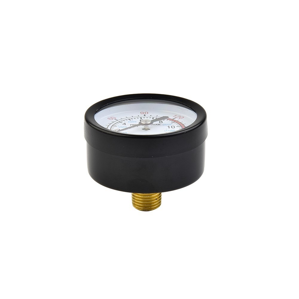 Compressor Gauge Manometer Tool Accessories Air Compressor Balck+Silver
