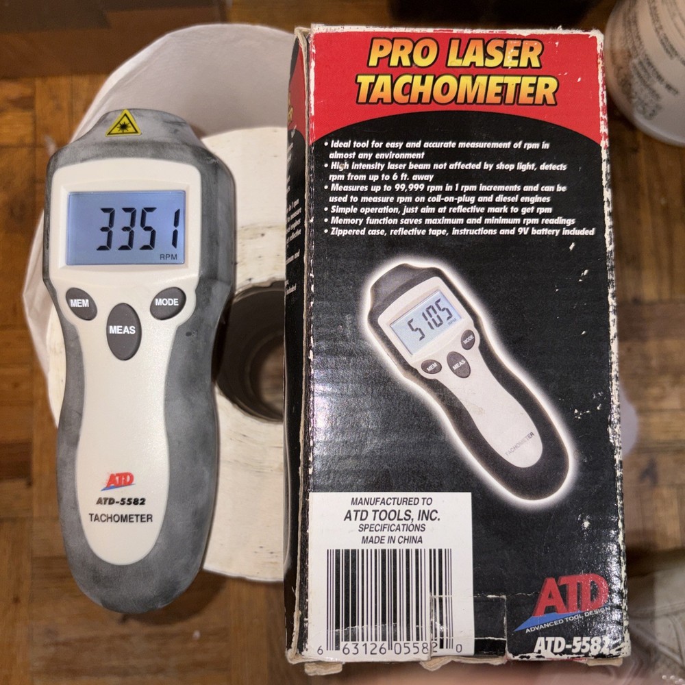 Pro laser Tachometer Model And-5582