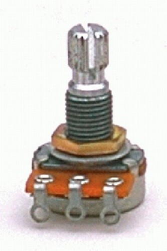 NEW - 100K Mini Audio Taper Pot, Split Shaft