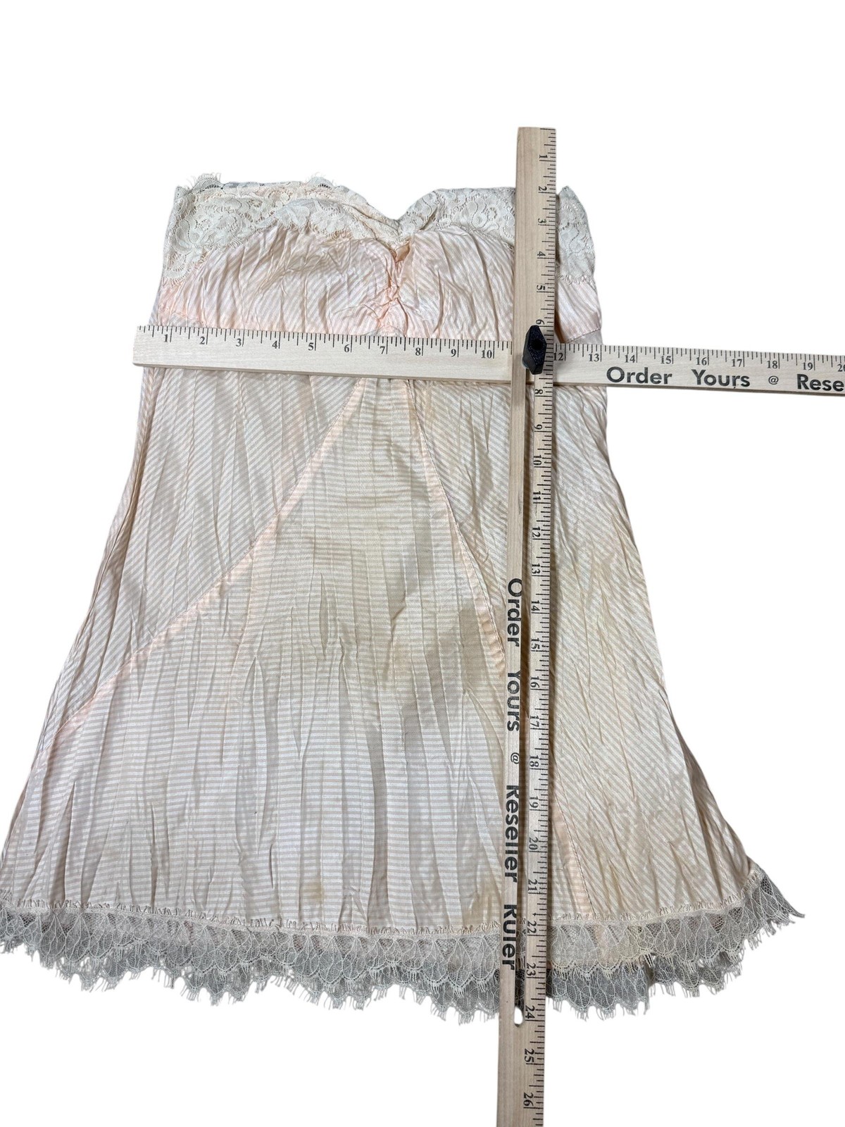 Vintage Sheer Babydoll Camisole Womens Size 2 White Lace Trim USA Y2K