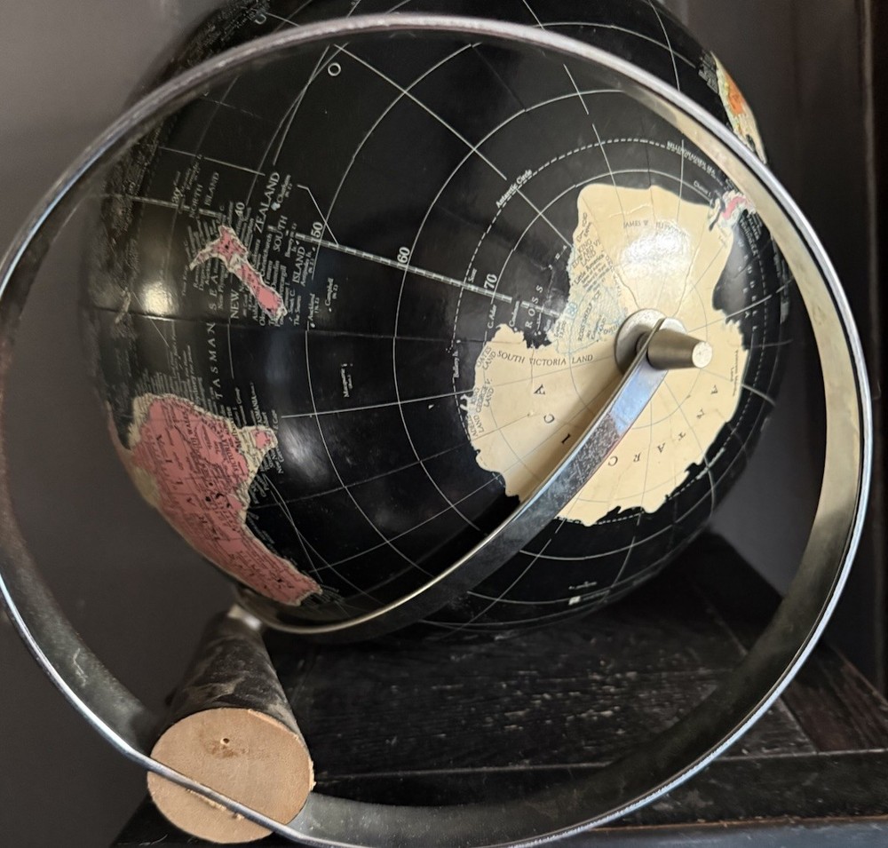 VTG MCM Replogle Starlight Globe Black Maps Atlases World & Celestial