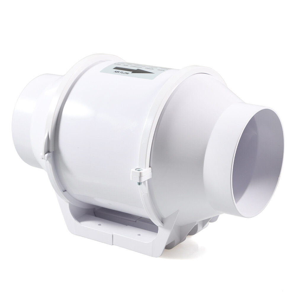 4'' Inline Duct Fan - Quiet, Waterproof Blower for Efficient Air Circulation