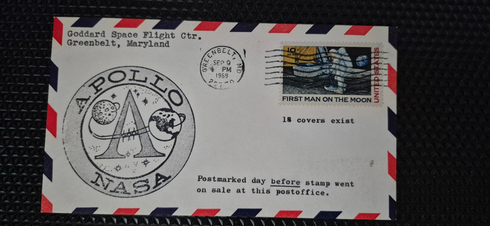 Rare - 18 covers exist - C76 Day before cancel postmark