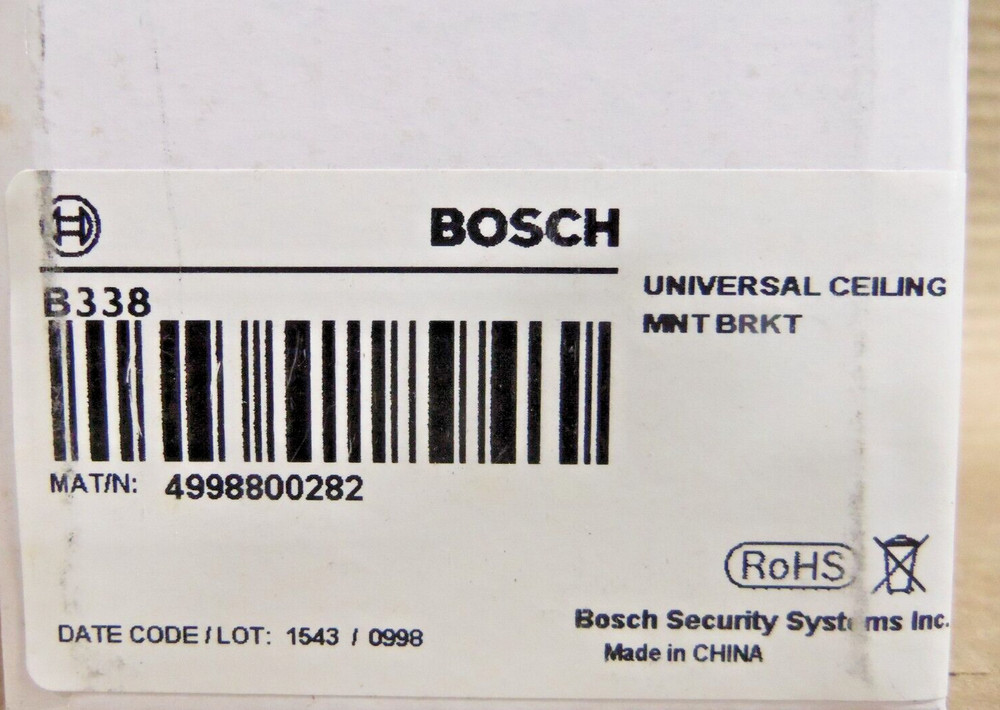 NEW SEALED BOSCH B338 UNIVERSAL CEILING MOUNT BRACKET