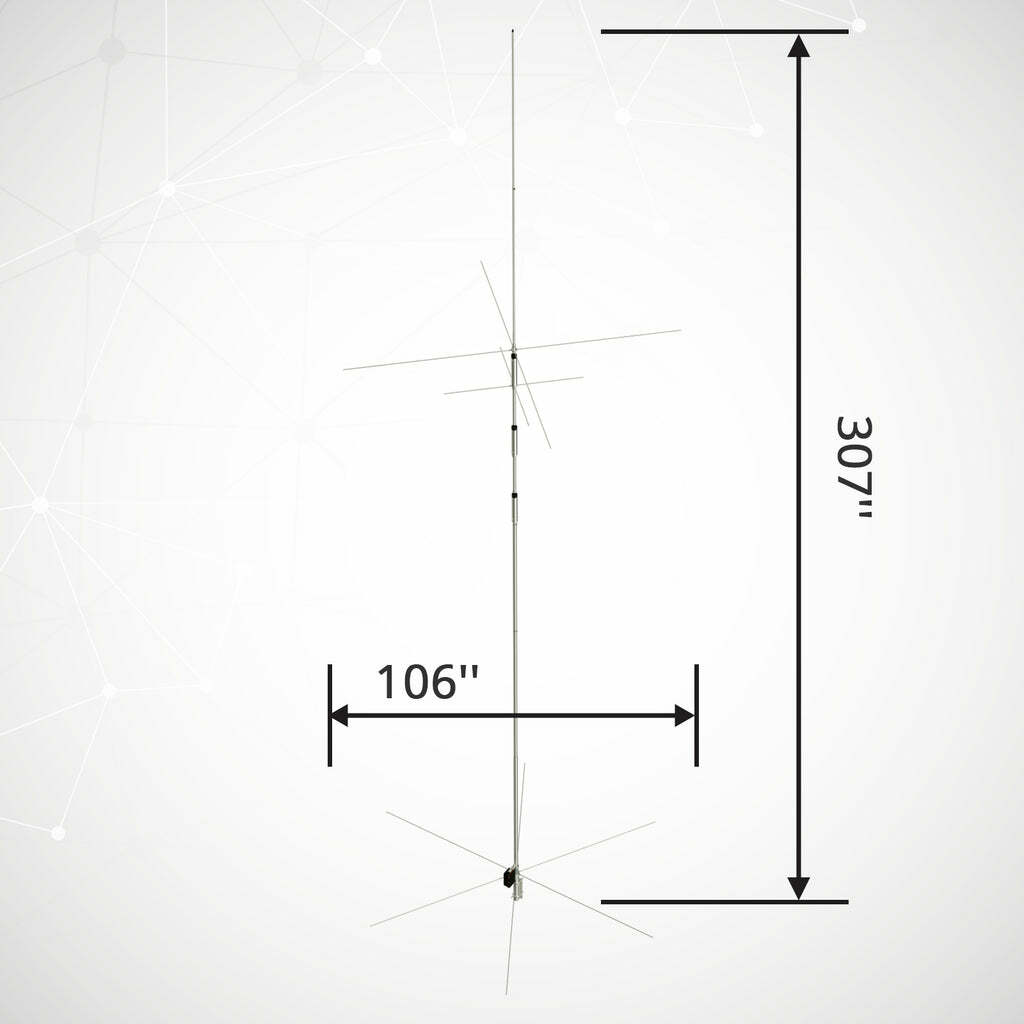 Xiegu VG4 7.5M 4-Band Base Station Vertical Antenna | for HF Transceiver