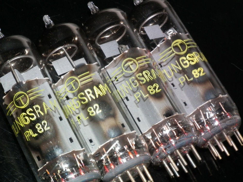 PL82 Tungsram NOS Platinum matched quad - Audio pentode