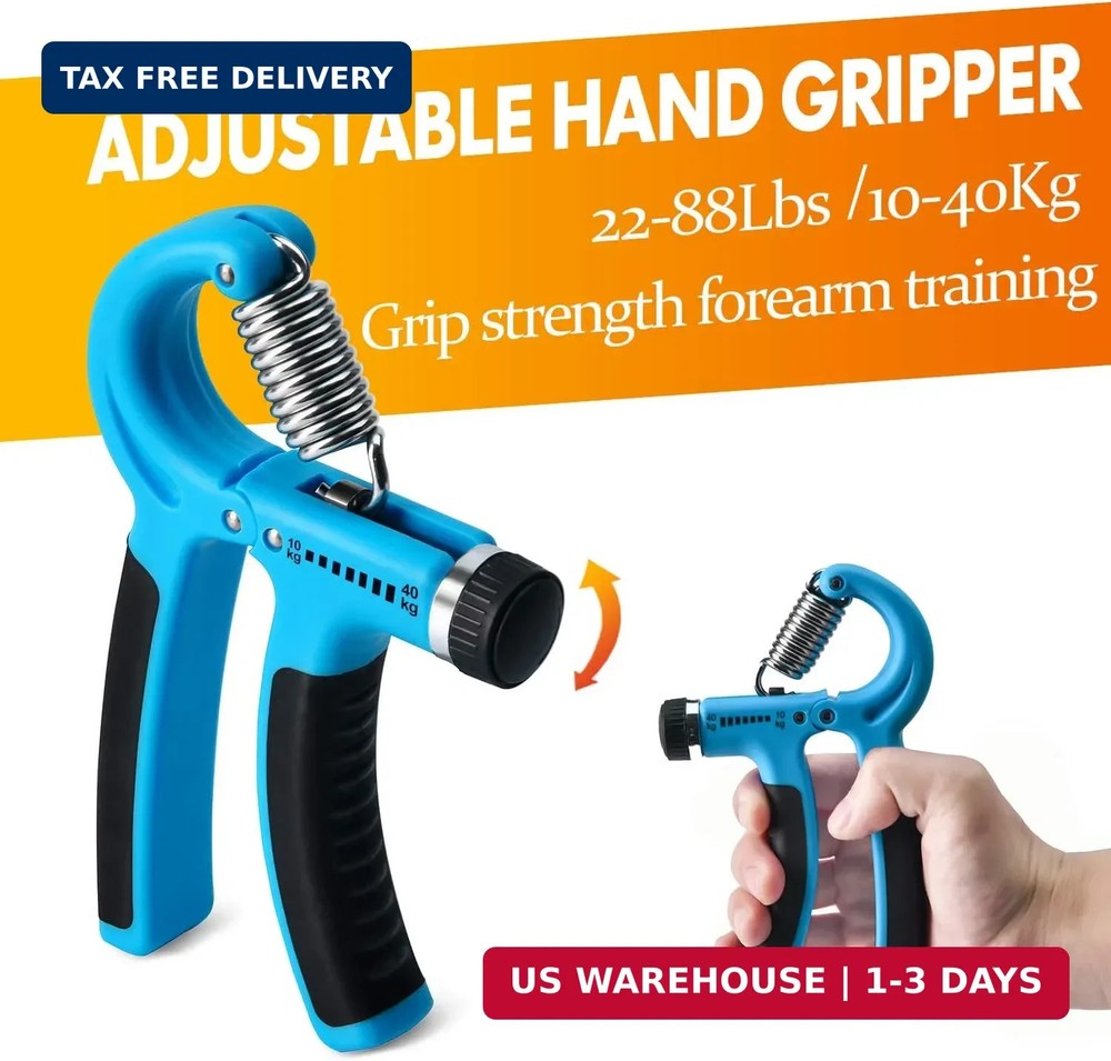 Grip Strength Trainer 7 Pack Adjustable, Finger Stretcher Resistance Extensor Ba